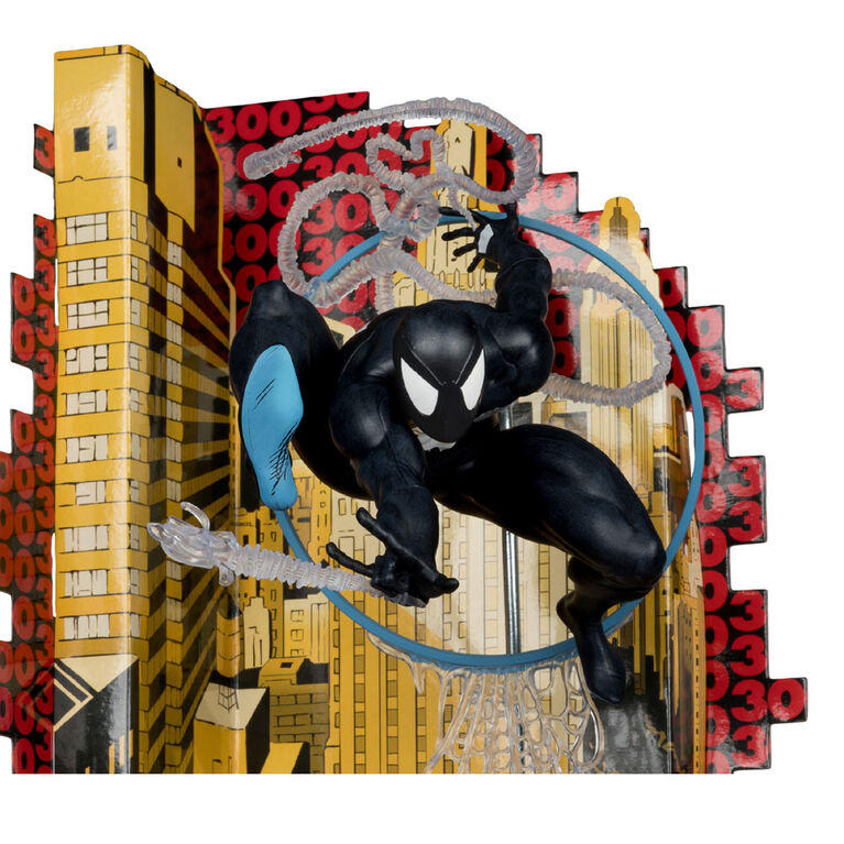 Marvel Spider-Man (Symbiote Suit) 1:6th Scale Collectible with Scene & Comic (Based on The Amazing Spider-Man