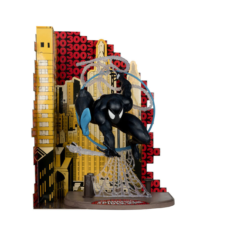 Marvel Spider-Man (Symbiote Suit) 1:6th Scale Collectible with Scene & Comic (Based on The Amazing Spider-Man