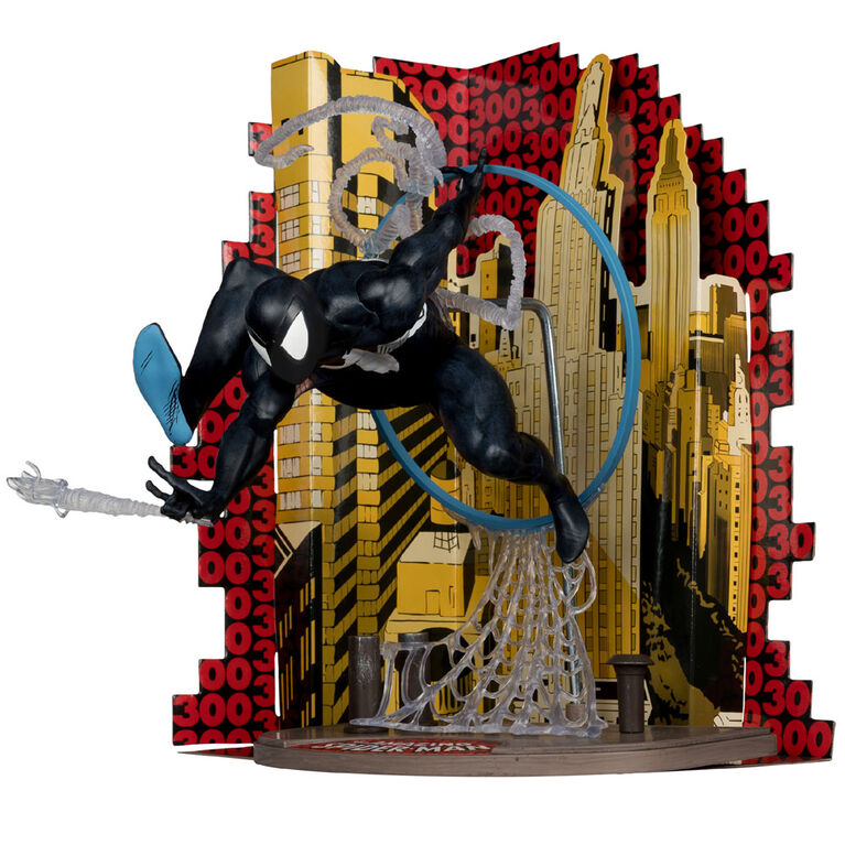 Marvel Spider-Man (Symbiote Suit) 1:6th Scale Collectible with Scene & Comic (Based on The Amazing Spider-Man