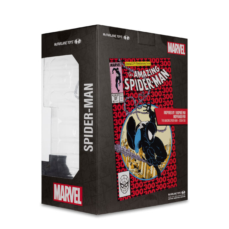 Marvel Spider-Man (Symbiote Suit) 1:6th Scale Collectible with Scene & Comic (Based on The Amazing Spider-Man