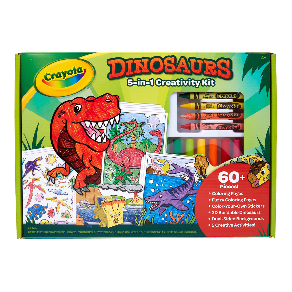 Crayola Dinosaur Adventure 5-in-1 Creativity Kit - Craft Set