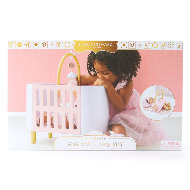 Schwarz Baby Doll Crib & Play Mat - R Exclusive